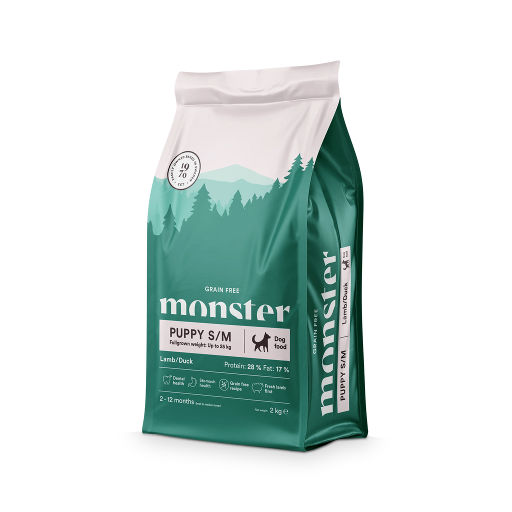 Monster Grain Free - Puppy Small & Medium Lamb & Duck