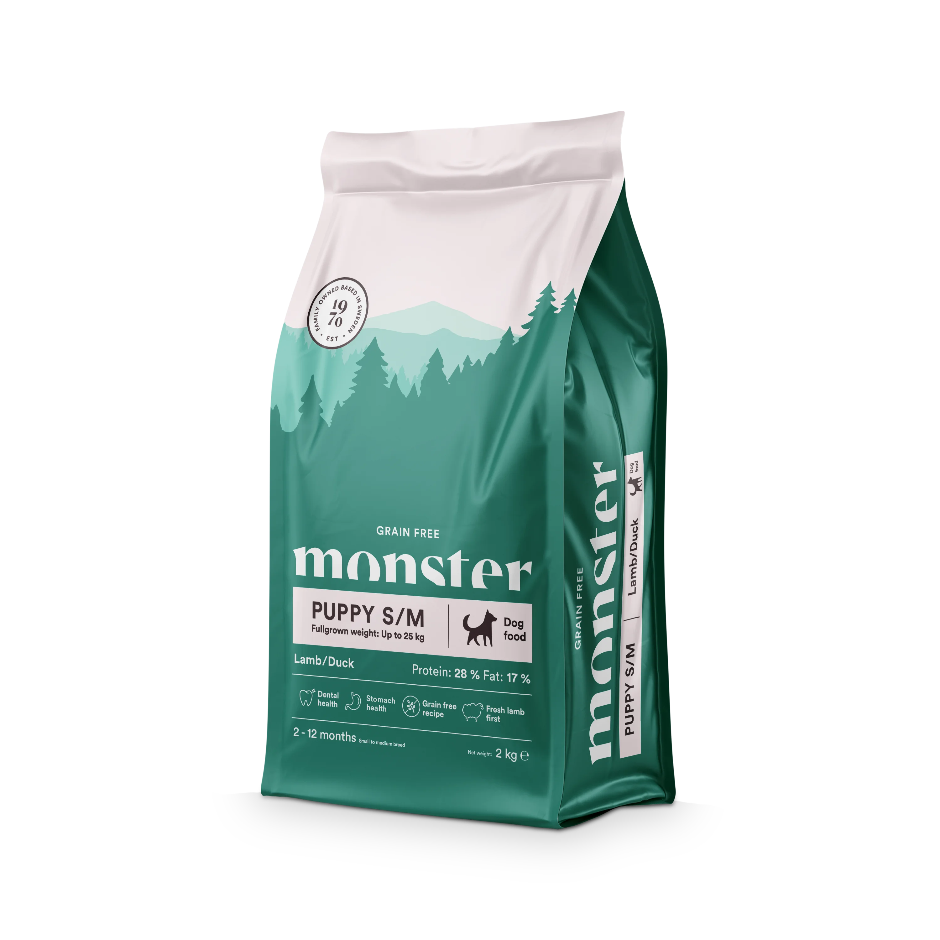 Monster Grain Free - Puppy Small & Medium Lamb & Duck