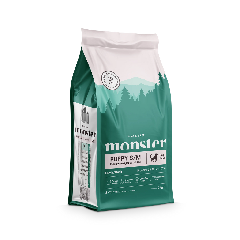 Monster Grain Free - Puppy Small & Medium Lamb & Duck