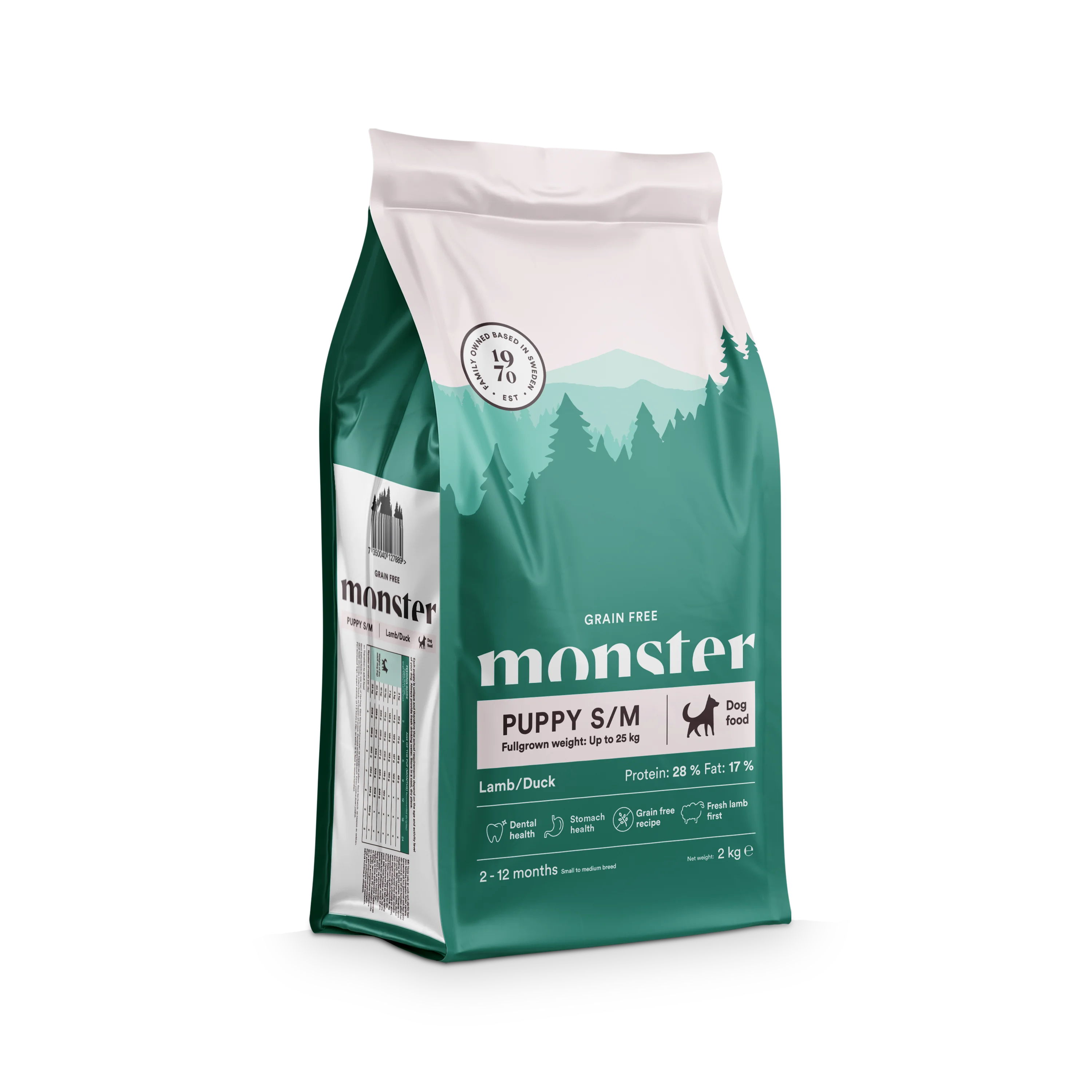 Monster Grain Free - Puppy Small & Medium Lamb & Duck