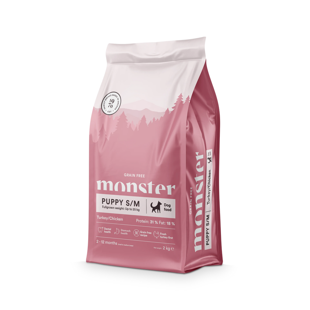 Monster Grain Free - Puppy Small & Medium Chicken & Turkey