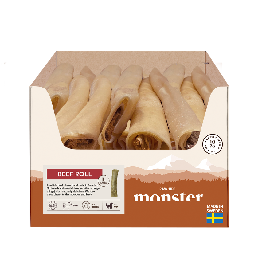 Monster - Rawhide Beef Roll L-es