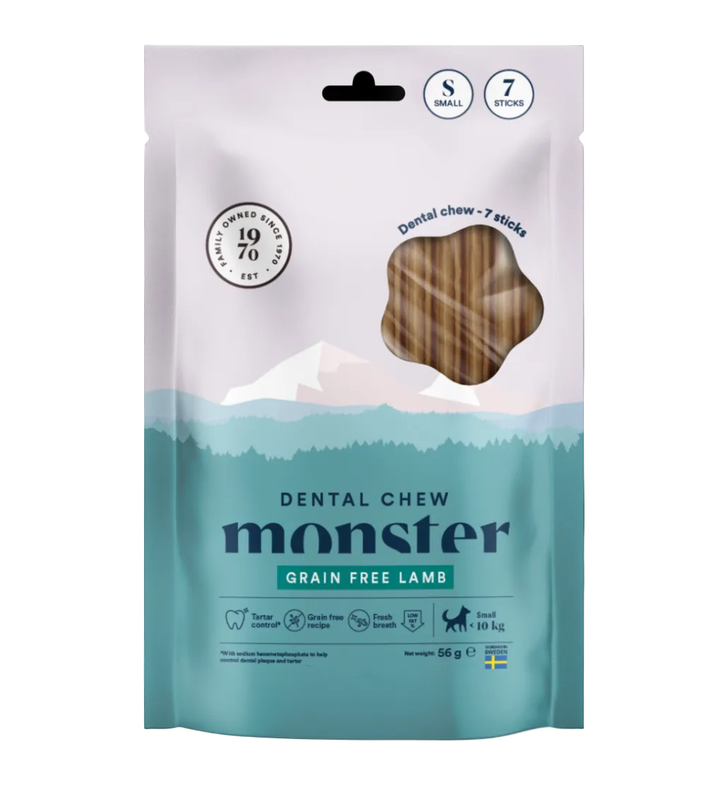 Monster - Dental Chew Grain Free Bárány S (7db)