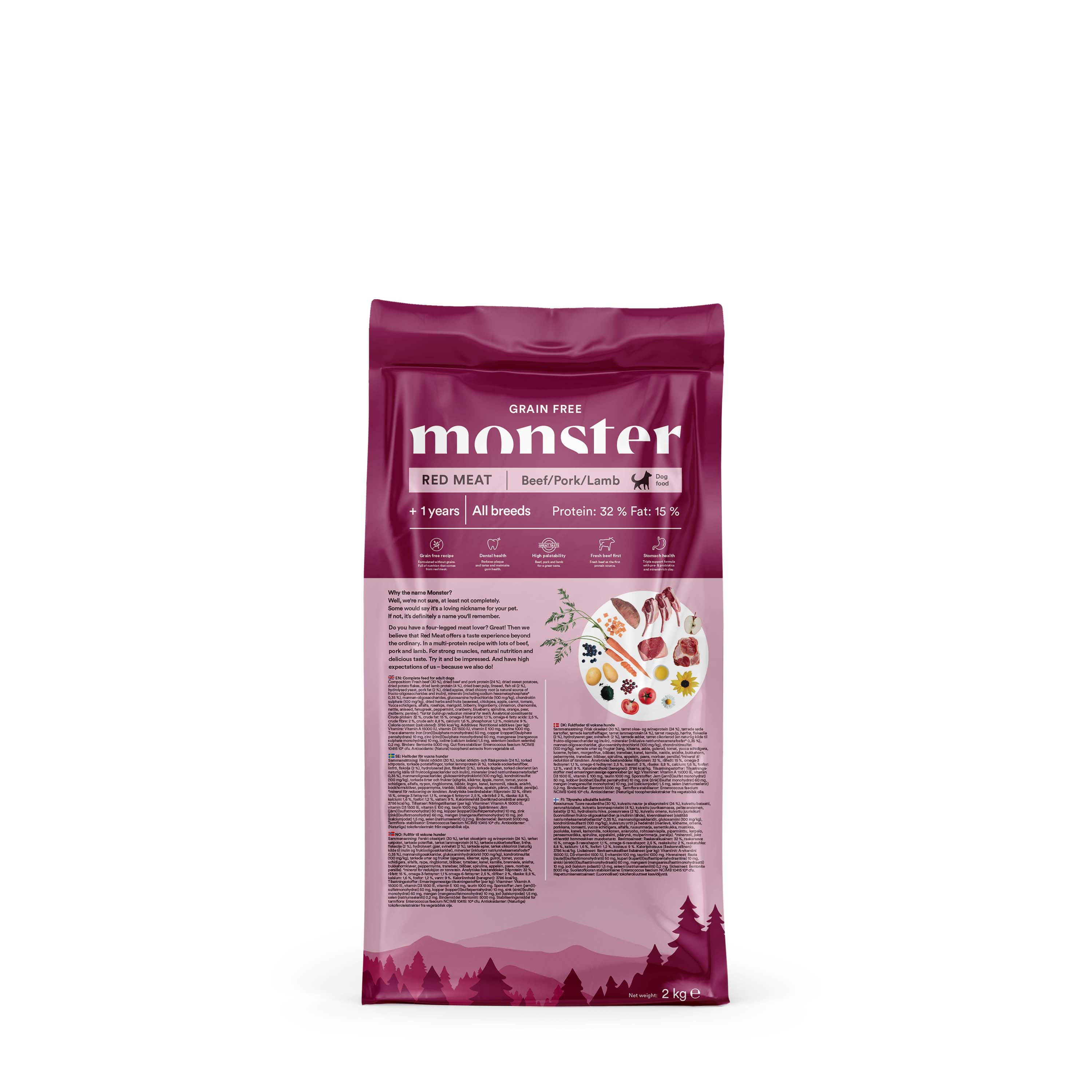Monster Grain Free - Adult Red Meat