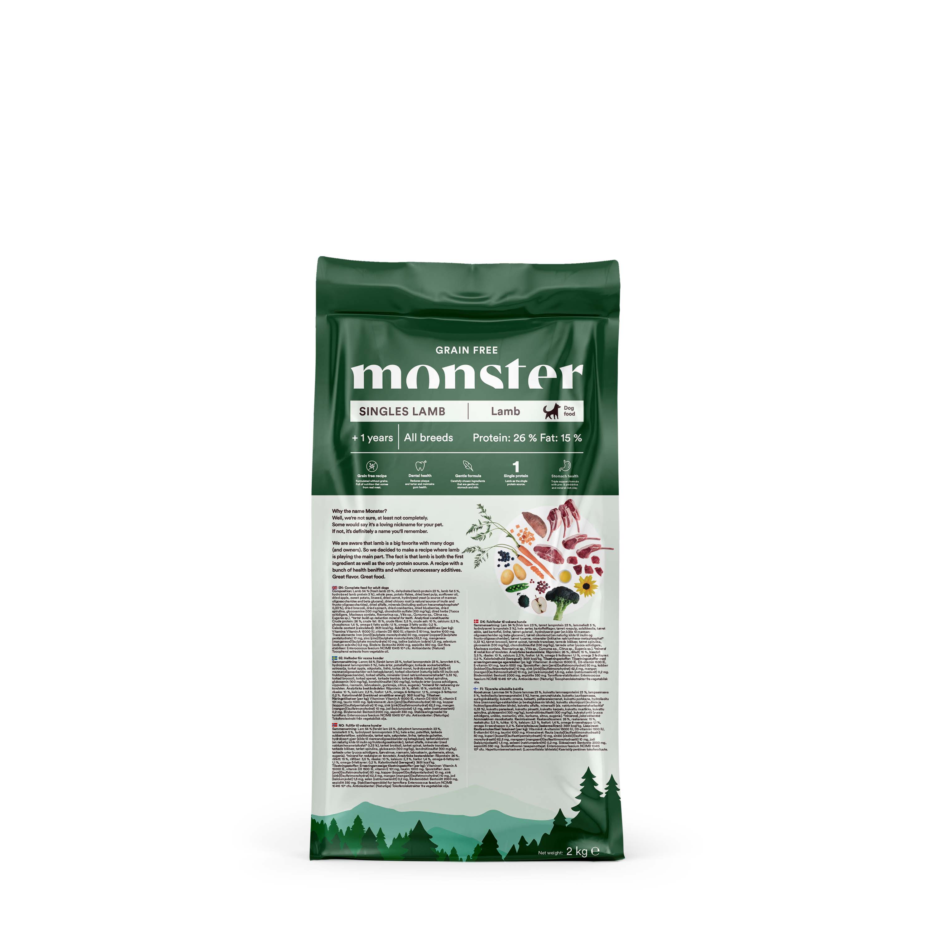 Monster Grain Free - Singles Lamb