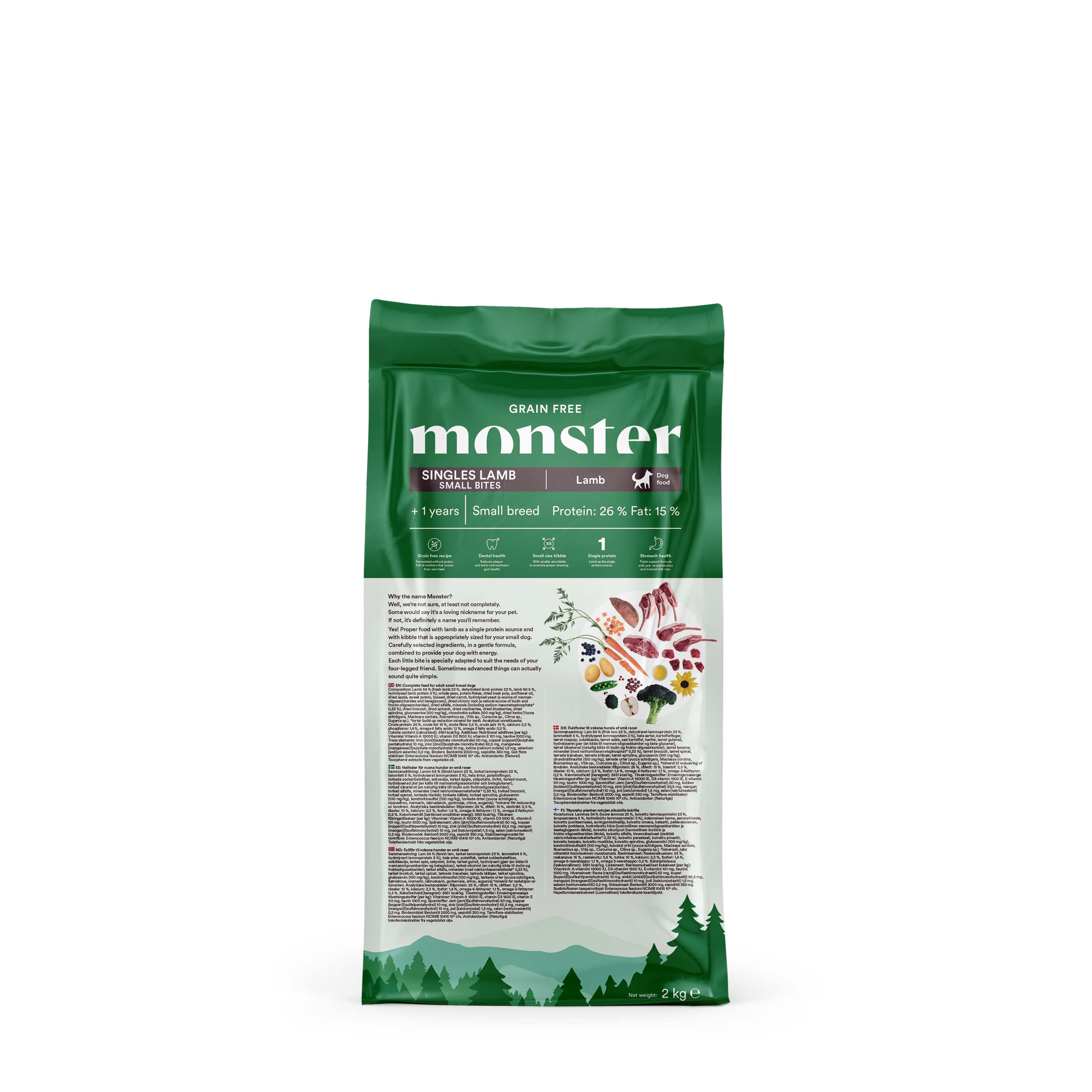 Monster Grain Free - Singles Lamb Small Bites