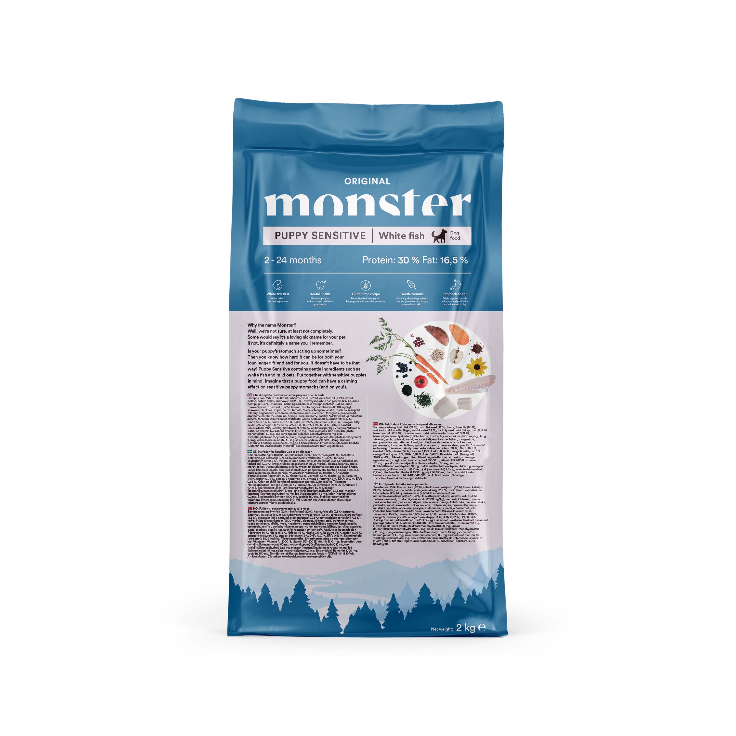 Monster Original - Puppy Sensitive White Fish