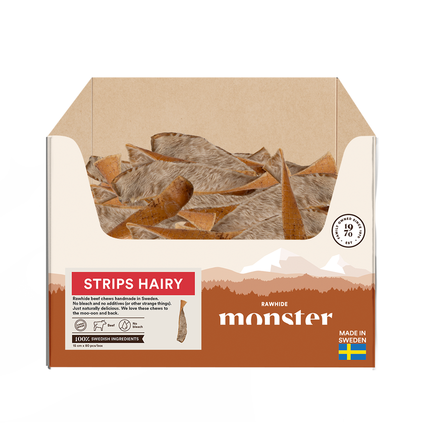 Monster - Rawhide Beef Hairy Strips
